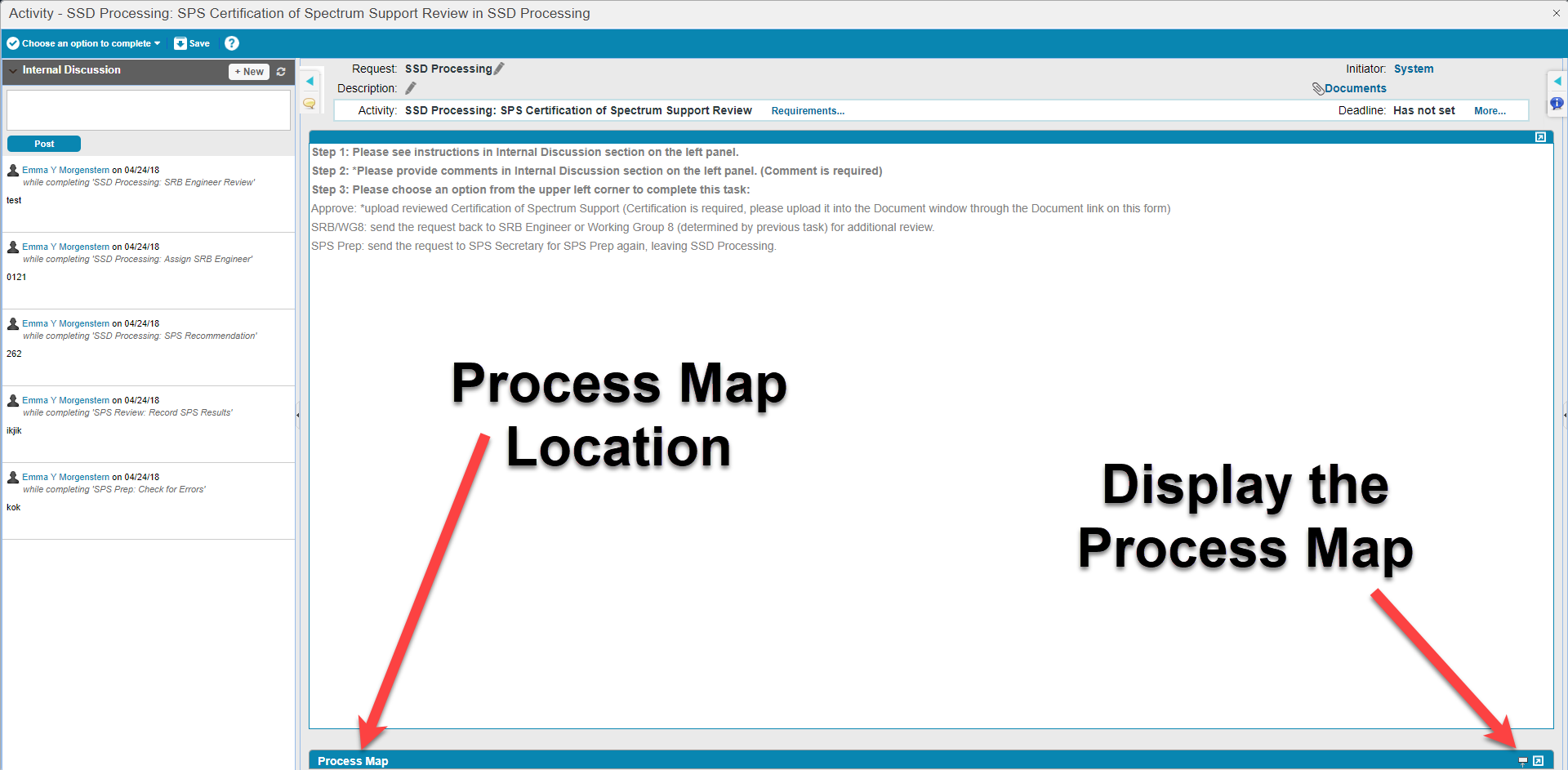 Process Map Location